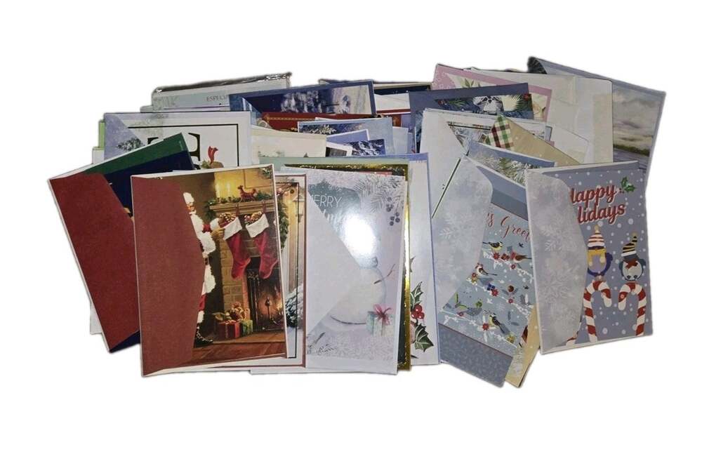 140 Pcs Birthday Christmas Blank Greeting Cards Envelopes Included 50+ Xmas Card